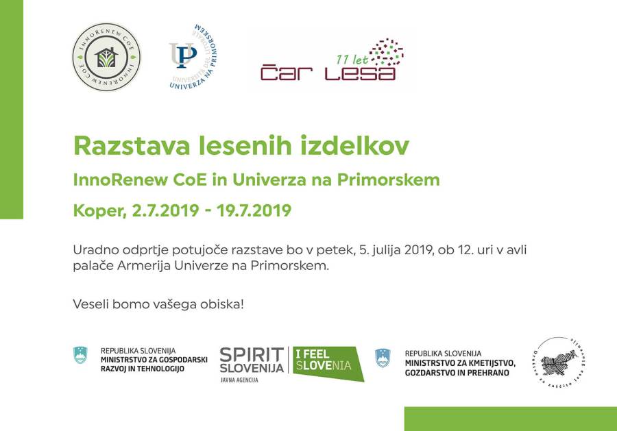 Čar lesa 2019 Palača Armerija, rektorat UP v Kopru